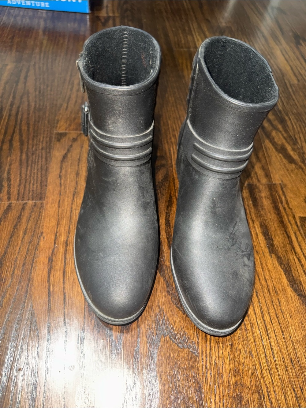 Sperry Black Short Ankle Rain Booties